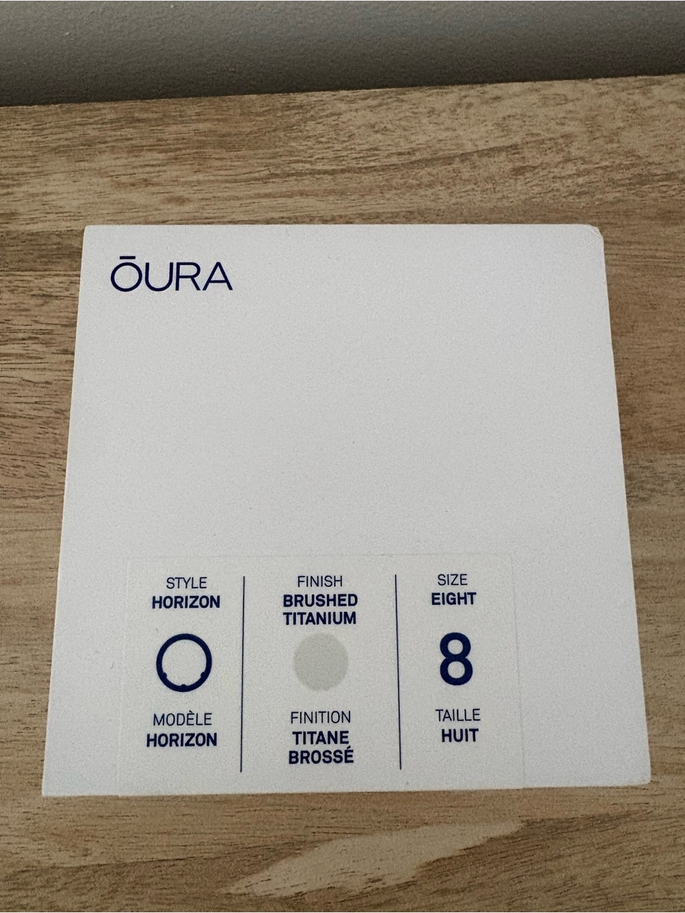 Oura Horizon Ring in Brushed Titanium Gray